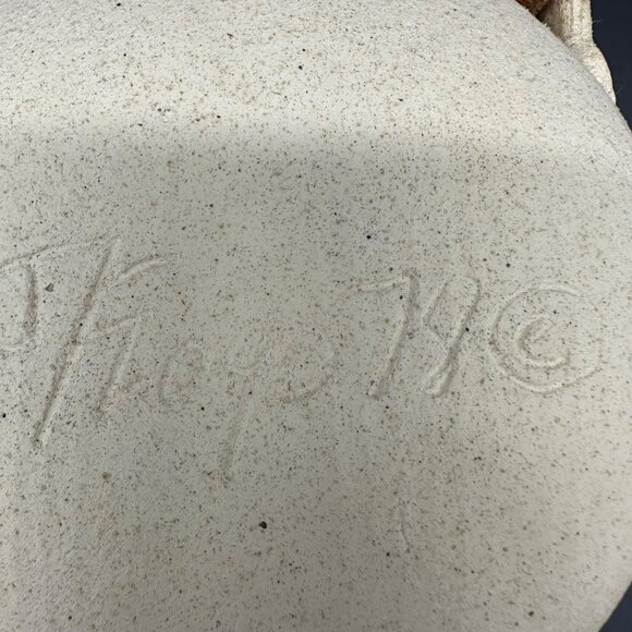 Vintage Wall Vase Jimmie Floyd Stoneware Pottery Leaf Clay Art 1978 Botanical - Picture 4 of 11